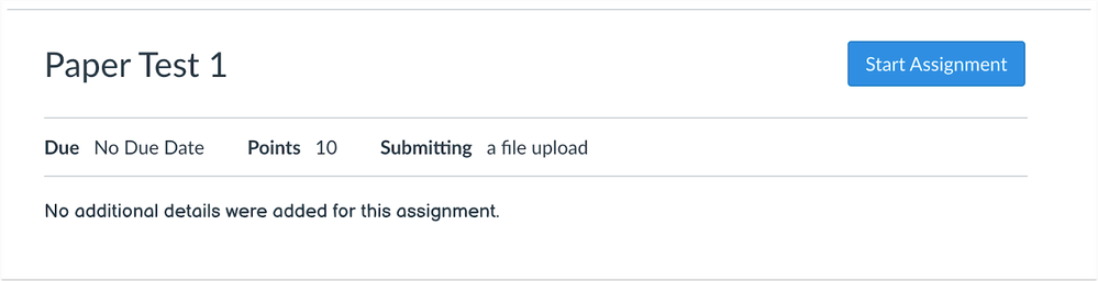 Assignment with No Description