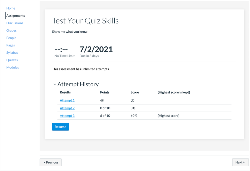 New Quizzes Embedded Module