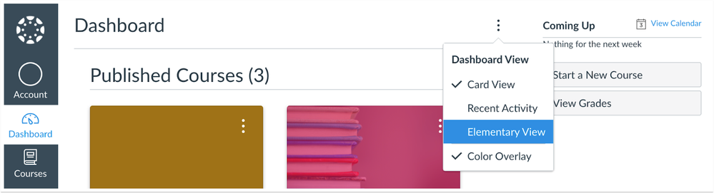 Card View Dashboard