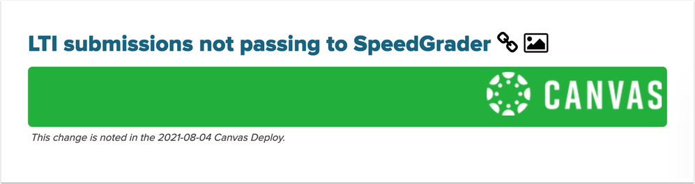 Deploy date included in a closed issue