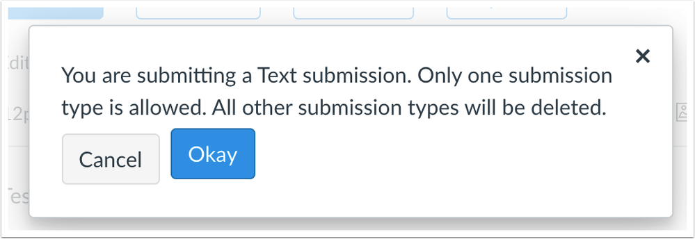 Duplicate submission types