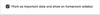 Important Date Checkbox