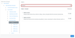 Outcomes search field