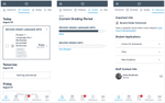 Canvas Student App Dashboard tabs