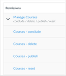 Manage Courses Granular Permission