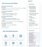 Release page mockup