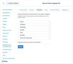 Course Settings Navigation Tab