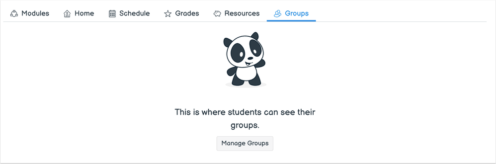 Groups tab for Teachers