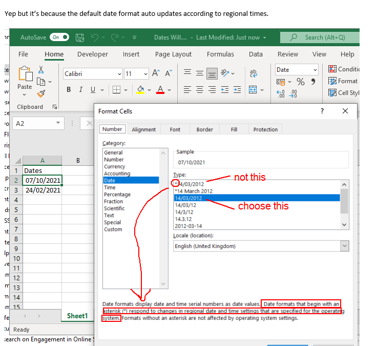 Image showing potential fix in Excel