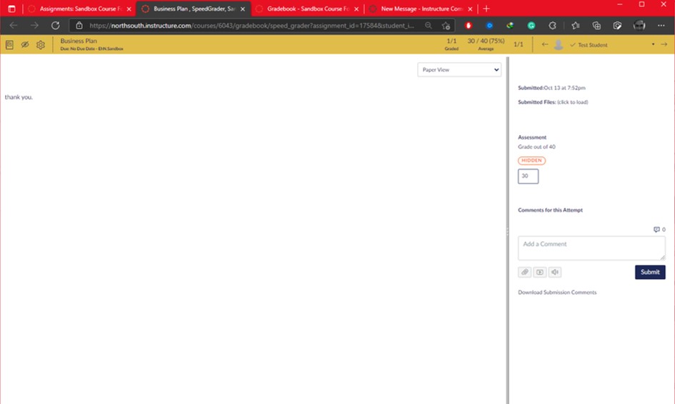 Grading assignment as points vs percentage Instructure Community 490920