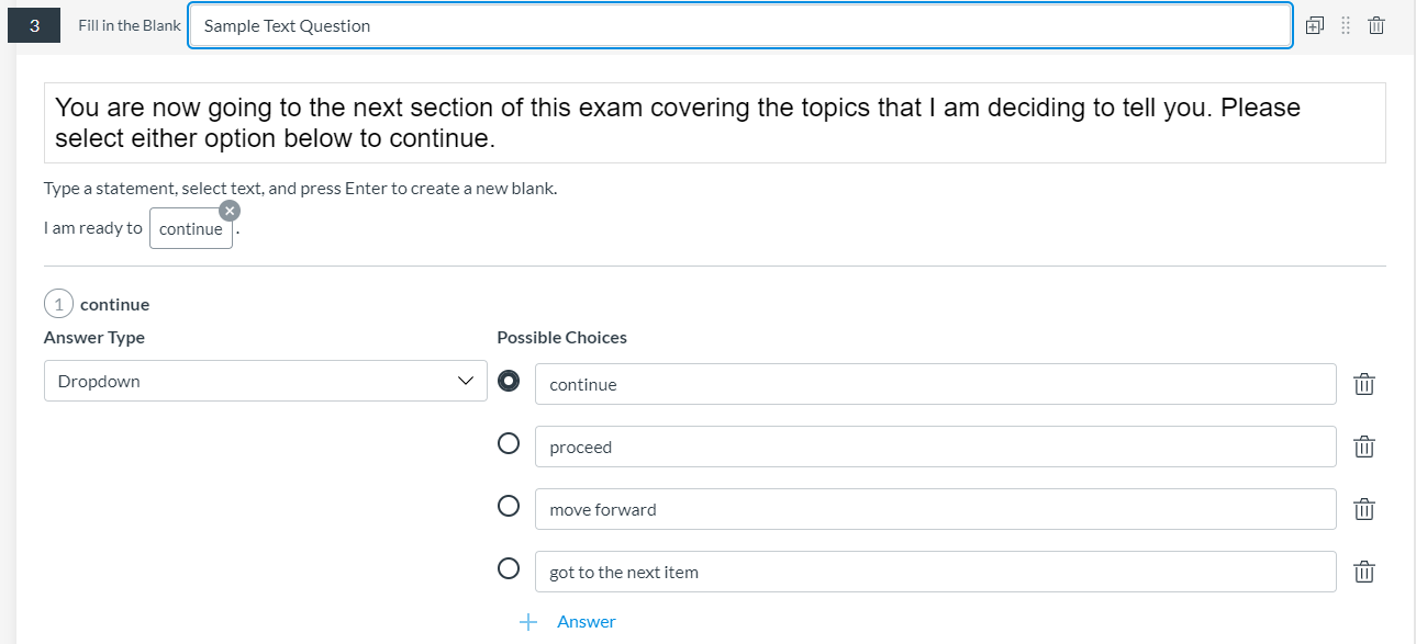 Solved New Quizzes Stopping the Random Order of Dropdown