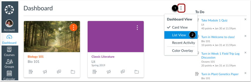 How to get to List View How to get to List View