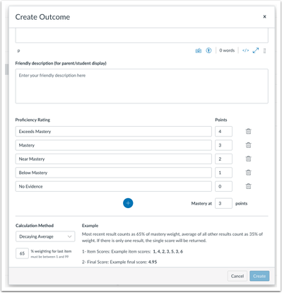 Individual Outcome Ratings