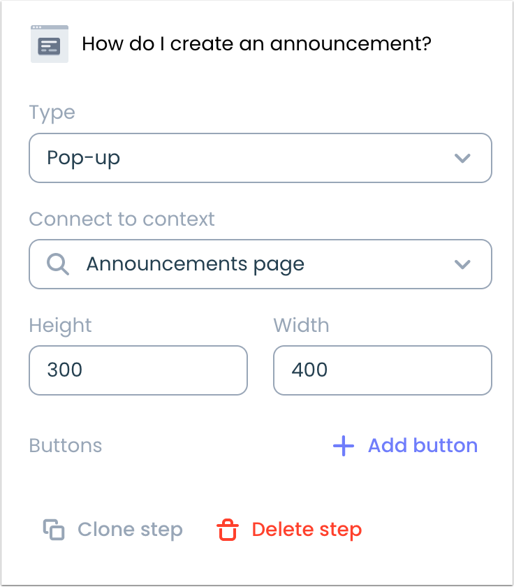 Walkthrough Step