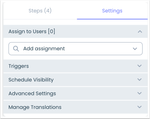 Walkthrough Settings