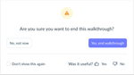 End Walkthrough Modal