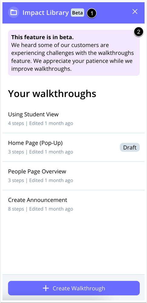 Inline Editor Walkthroughs Beta