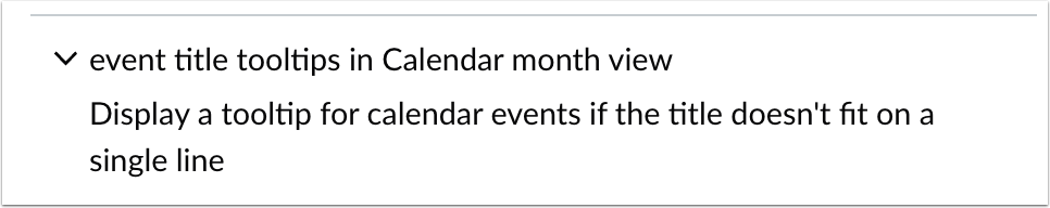 Calendar Event Title Tooltip Feature Option