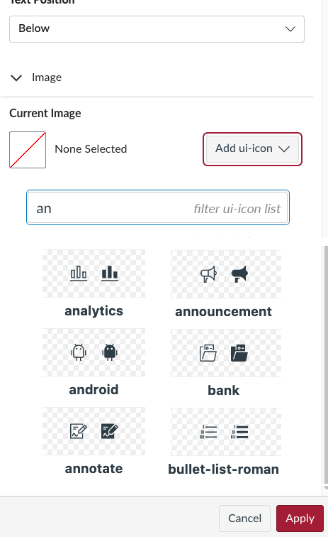 proposal for adding instructure ui-icons to the RCE icon maker