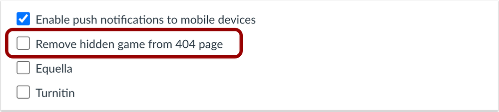 Remove Hidden Game From 404 Page Checkbox