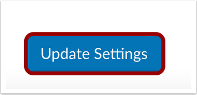 Update Settings Button