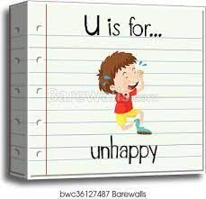 U is for unhappy.jfif