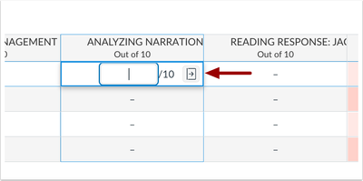 Grade Detail Tray in the Gradebook