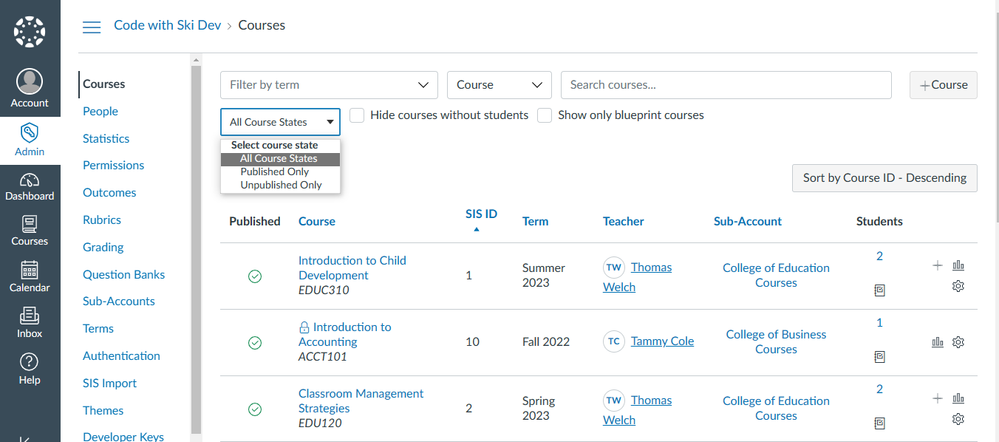 course search enhancements.png Course search view with enhancements active