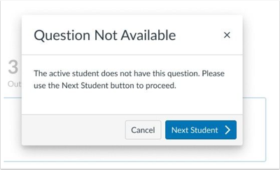 Question Not Available Modal