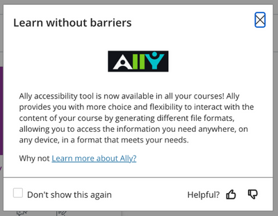 Ally: Downloading alternative file formats
