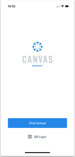 Canvas Parent App Login Page