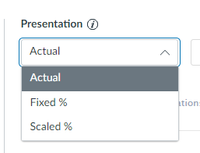 Presentation Options