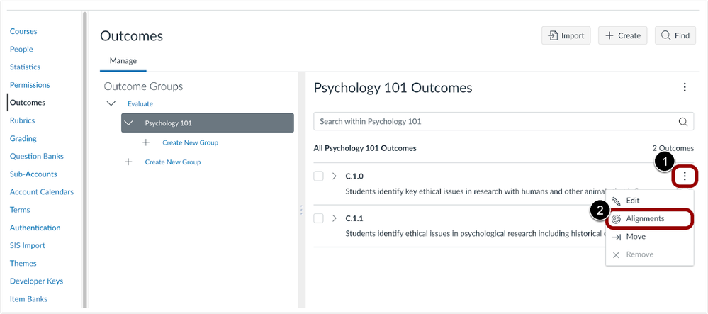 Root Account Outcomes