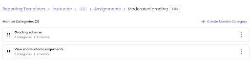 ‘View moderated grading’ category was renamed to ‘Moderated grading’