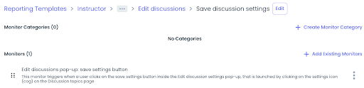 ‘Edit discussion settings’ category was renamed to ‘Save discussion settings’