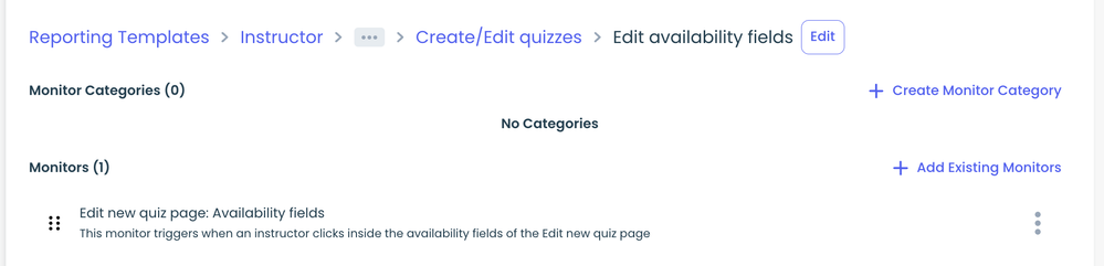 New Category added in Availability fields in Edit New Quizzes: