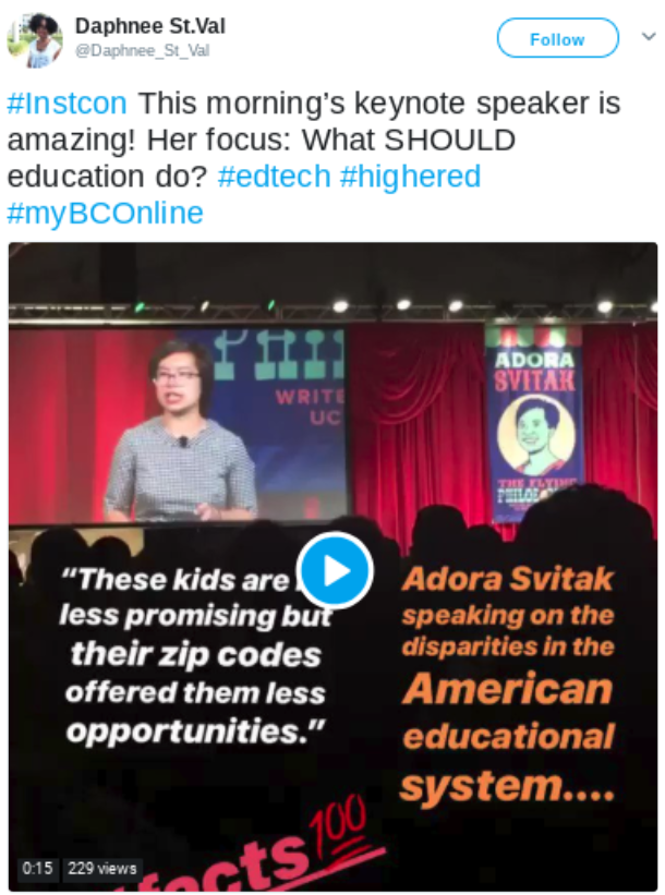 screenshot of Daphnee St. Val tweet screenshot of Daphnee St. Val tweet