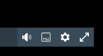 The icon to the right of the speaker is "toggle captions on"