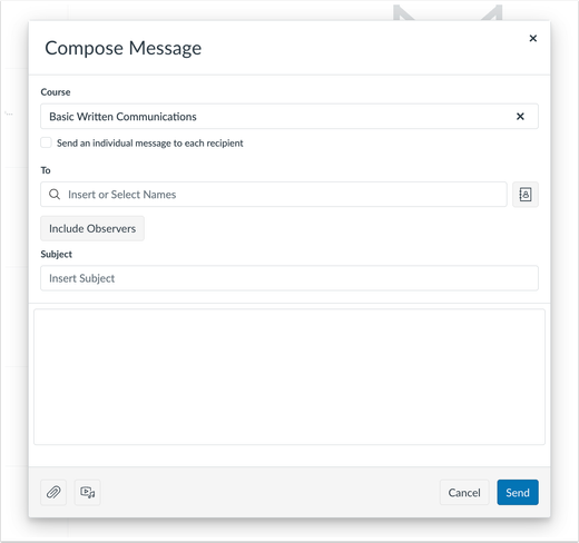 Compose Message Modal