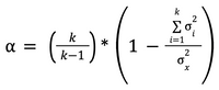 Cronbach's Alpha Formula