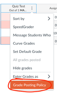 Change posting policy for single assignment.