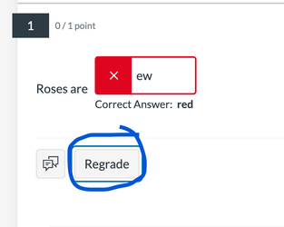 Regrade button