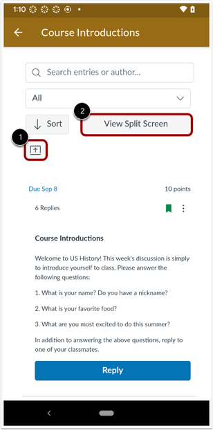 Discussion Redesign Inline View