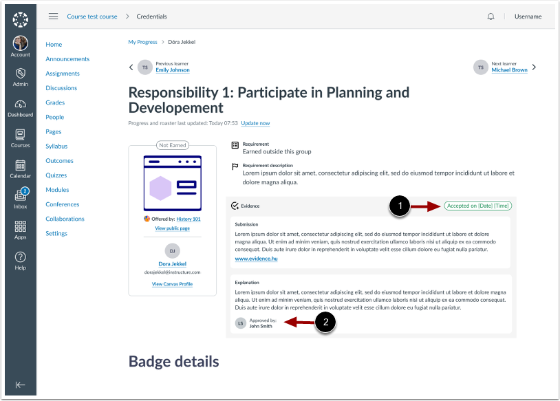 Issuer View Evidence Submission Accepted