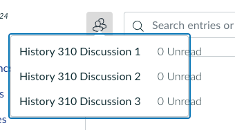 Discussion message count for groups