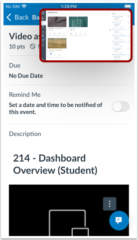 Picture in Picture Mode