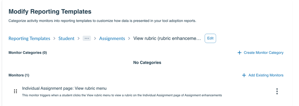 Reporting Templates: Assignments - View Rubric (Rubric Enhancements)