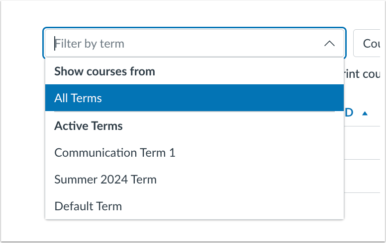 Filter By Terms Field