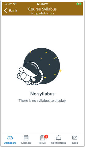 No Syllabus Placeholder