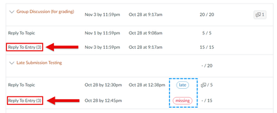 Student Grades view with checkpoint grades expanded